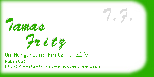 tamas fritz business card